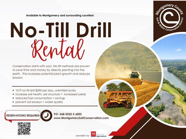 10 ft no-till drill $200 per day, unlimited acres
increase soil health, soil structure =  increased yields
reduced fuel consumption = savings
prevent soil erosion = water quality